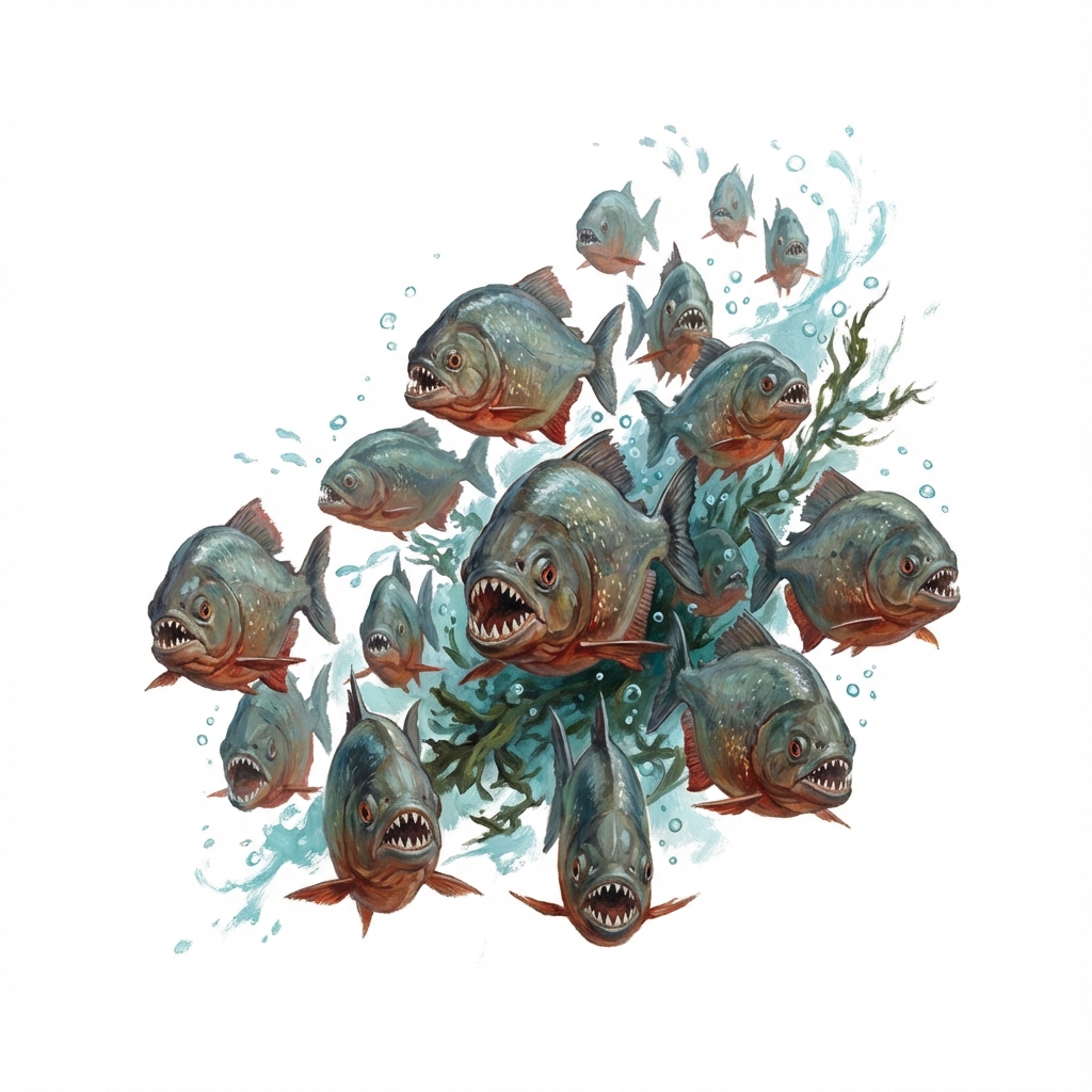 Swarm of Piranhas